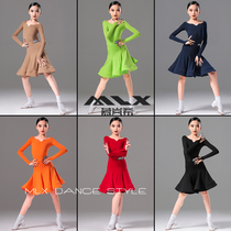 MLX8926少儿新款国标舞蹈练功服套装拉丁舞女童比赛演出规定服装