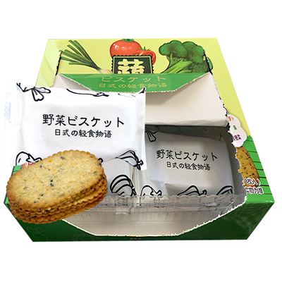 澳丰园蔬菜休闲零食日式小圆饼干