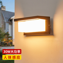 Outdoor Wall Lamp Stairs Courtyard Aisle Large Doorway Wall Light Interior Led Waterproof Sensing Bathroom Wall Light