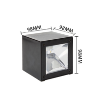 Solar outdoor wall lamp wall washer waterproof garden landscaping layout decorative lamp courtyard balcony atmosphere light 2282
