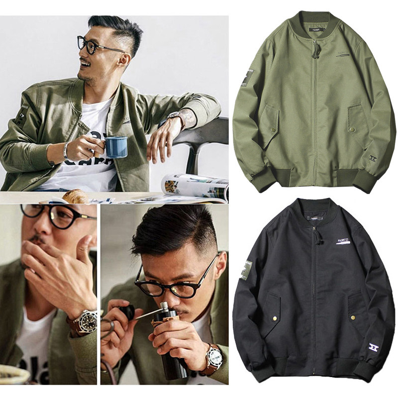 Tide brand it neith BIAS Shawn Yue work jacket men's autumn and winter Hong Kong style loose and cotton bomber jacket