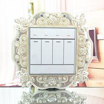 European series pearl white switch sticker 86*86mm switch cover manufacturer direct sales bedroom living room sticker diamond shape