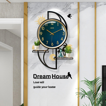 Net red creative wall clock living room light luxury decoration personality clock wall clock watch atmospheric home fashion simple hanging watch