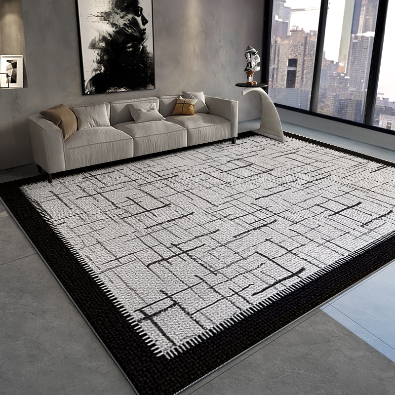 カーペットリビングルーム2025新しいソファフロアマットベッドルームホームライトラグジュアリーハイエンドベッドサイドフリーウォッシュワイプシンプル厚手