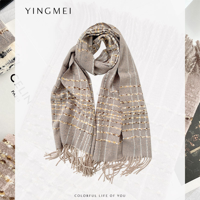 The Brother-in-law Light Lavish Style Scarves for women Winter 100 hitch to thicken the Korean version of the Neck Warm Outside the Giant Shawl