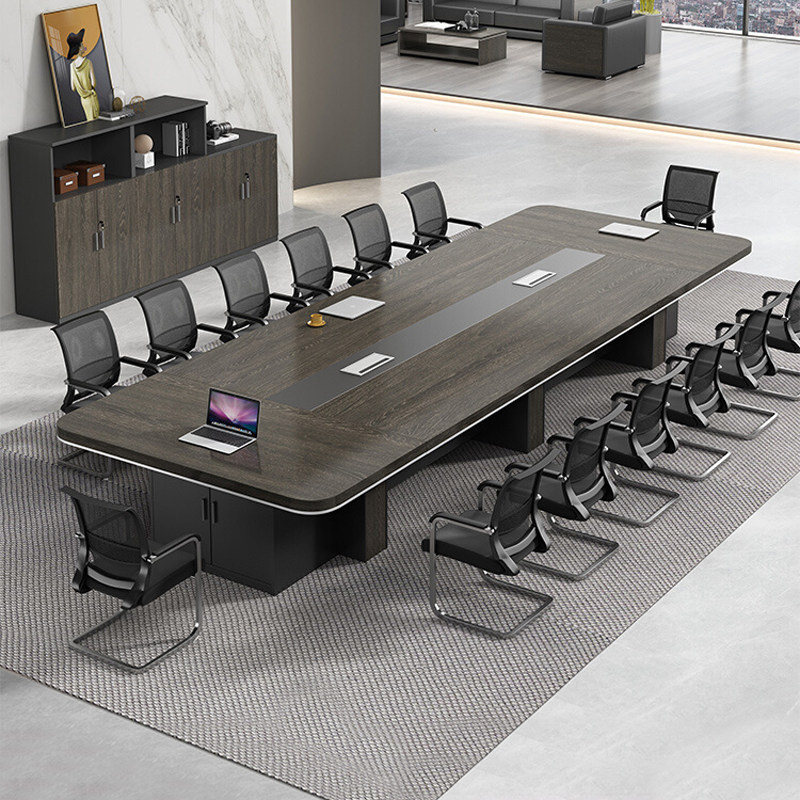 Conference Table Long Table Staff Desk Brief Brief Modern Meeting Room Strip Table Large Office Meeting Table And Chairs Combination