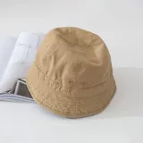 Хлопковая твердая рыбака шляпа весна и летняя женщина -минималистские солнцезащитные солнцезащиты японских ветряных кремов, заштрихованные шляпы с коварными шляпами короткие шляпы Brima Youth