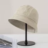 Хлопковая твердая рыбака шляпа весна и летняя женщина -минималистские солнцезащитные солнцезащиты японских ветряных кремов, заштрихованные шляпы с коварными шляпами короткие шляпы Brima Youth