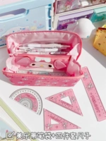 Пенал, комплект, линейка, 4 предмета