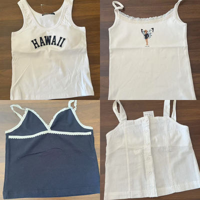 Special offer: Brand new, non-returnable and non-exchangeable BM style summer versatile pure cotton vest top. BM Hot girl short style with a strappy top inside