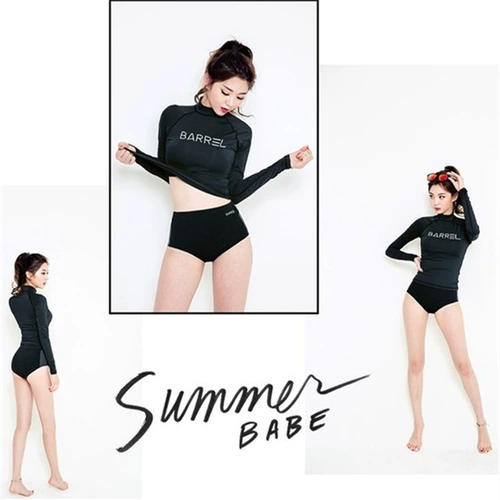 Раздельный лонгслив, шорты, купальник, комплект, по фигуре, защита от солнца, 4 предмета