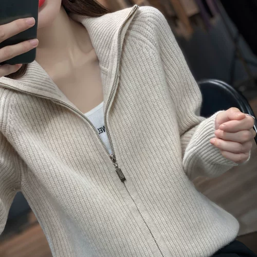 Брендовый кашемировый бархатный кардиган, свободный крой, увеличенная толщина