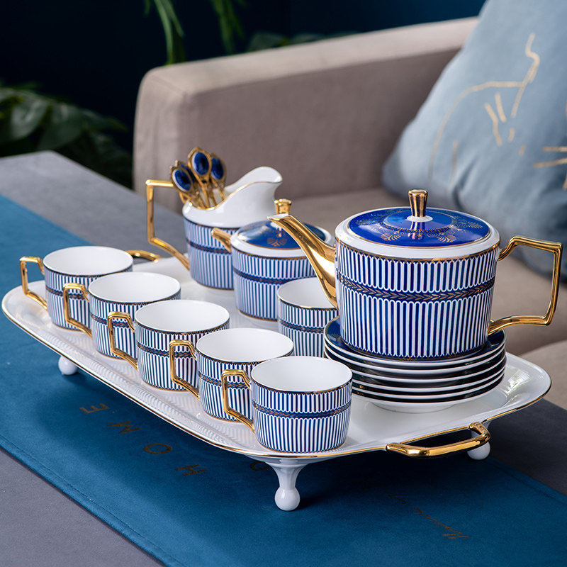 British light luxury afternoon tea set high-end luxury exquisite morning tea home teapot coffee set gift box