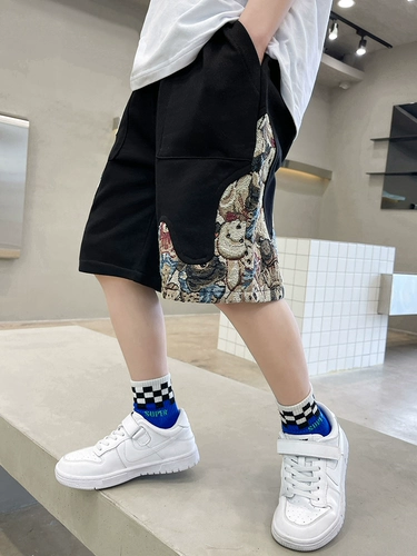 Летние тонкие штаны для мальчиков, подходит для подростков, свободный крой