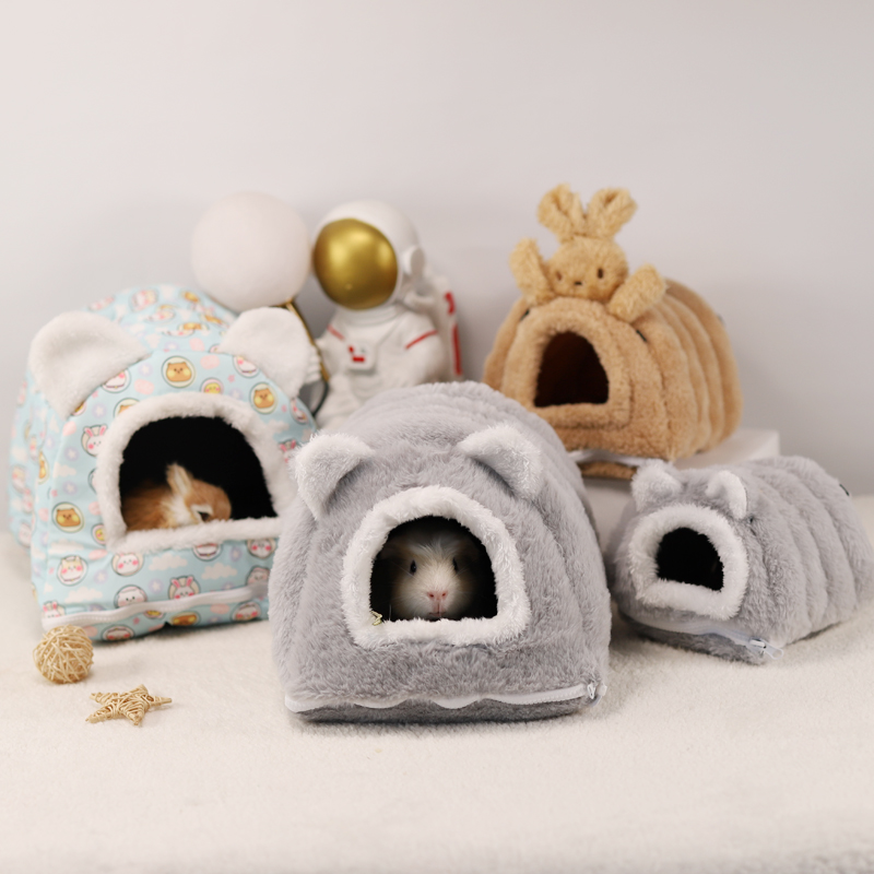Dutch Pig Cotton Nest Dragon Cat Warm Nest Flower Brokenness Winter Nest Dwarf Rabbit hedgehog parrot Squirrel Nest Honey bag Nest-Taobao