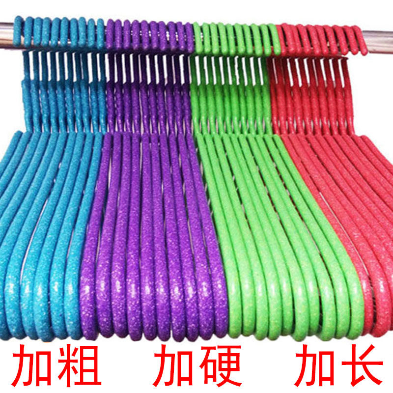 Adult hanger Snowflake extra thick thick lengthened hard Children's baby hanger Twist flower drying household clothes hang
