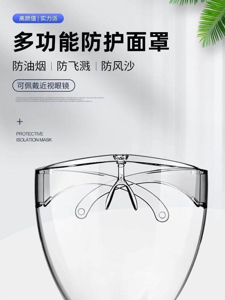 New Nail Art Tools, Comprehensive Dust-Proof Mask, Special High-Definition Anti-Fog Acrylic Transparent Head Cover for Nail Salons to Remove Nails