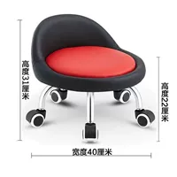 [Удобная версия] Черная и красная маленькая спинка, обычные шкивы (грузоподъемность 150 кг)