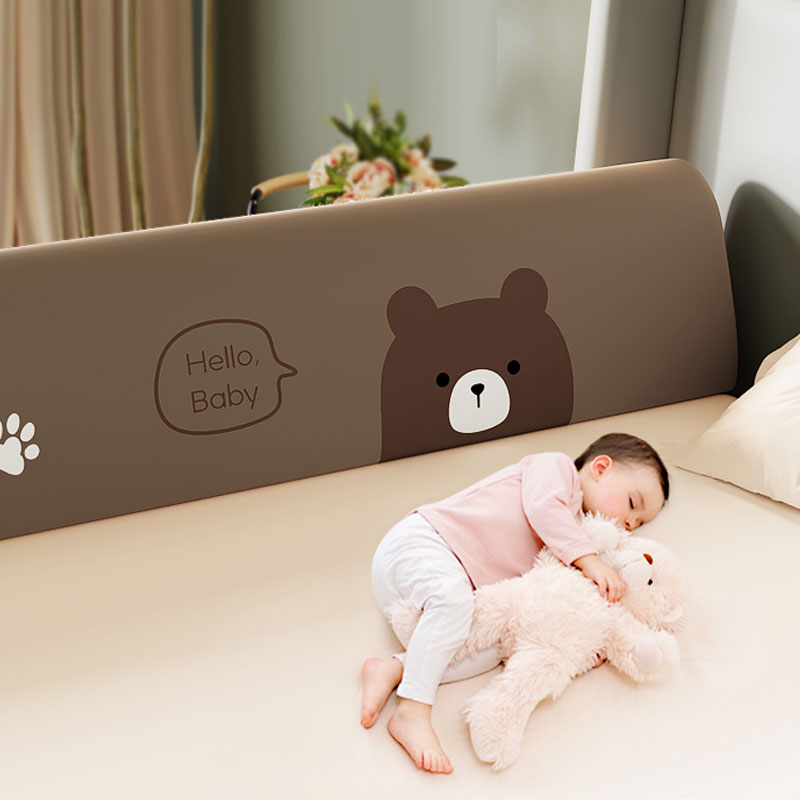 Bed fence guardrail one side soft bag anti-fall baby guardrail bedside children sleeping bed fence soft bag bed guardrail