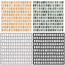 Retro dark green plaid antique brick terrazzo bathroom bathroom tiles commercial guest restaurant tiles 600x600