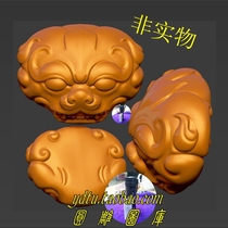 Animal face and animal head jade carving figure 3D printing model stl round carving figure three-dimensional carving figure animal