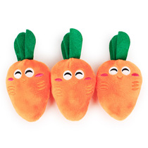 Popular dog carrot doll vegetable toy plush sounding dog toy pet chewing supplies