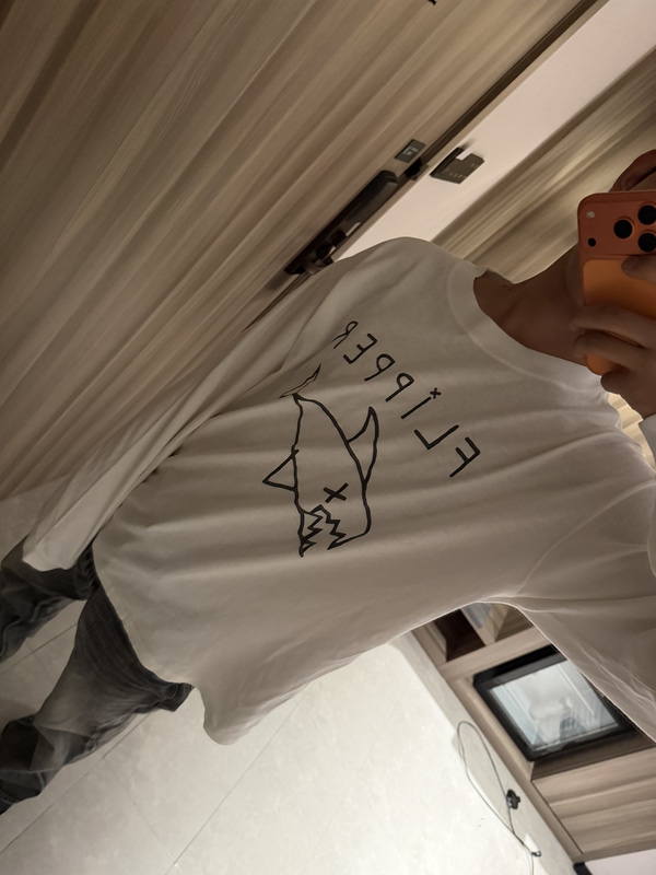 Prsmade 26Fw X Flipper Little Shark Vintage T-Shirt Commemorative Retro Prsmade 26Fw X Flipper Little Shark Vintage T-Shirt Commemorative Retro