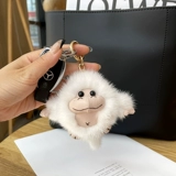 Милый брендовый брелок, плюшевая кукла, украшение на сумку, обезьяна, подарок на день рождения