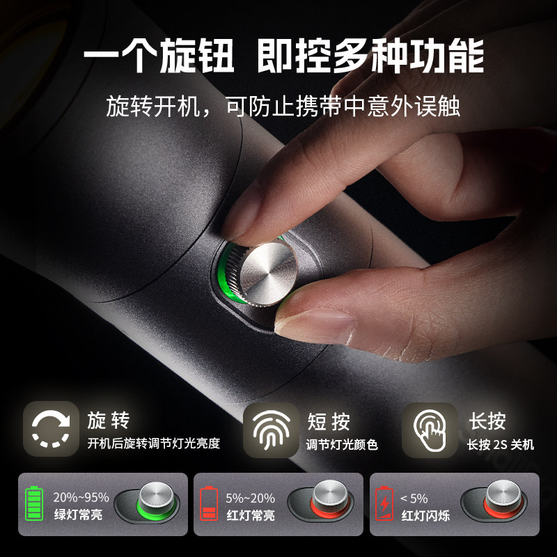 Smog Zoomable Photography Flashlight Rf10C Portrait Insert Light Effect Portable Light Tube Shadow and Light Video Spotlight 10W Four-Color Shaping Atmosphere Hair Light High-Power Fill Light