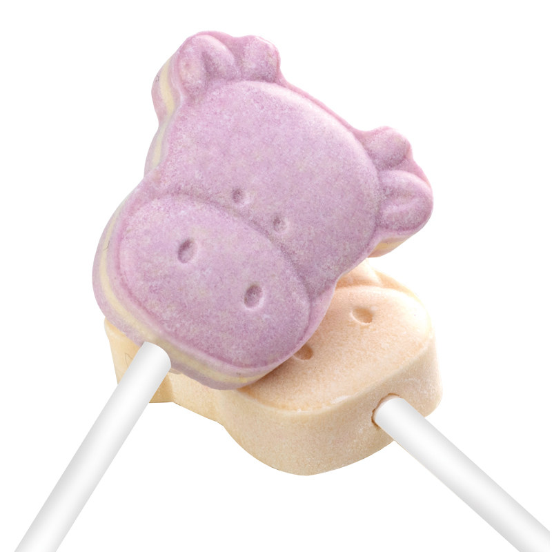 Refreshing cow head lollipop candy bulk cheese milk slices children's nostalgic net red snack zero food mixed taste