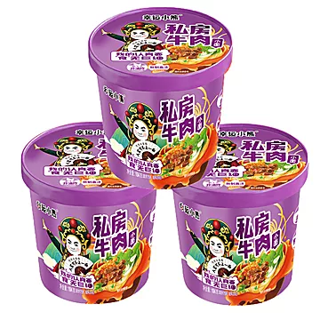 【幸运小熊】重庆小面非油炸泡面3桶装