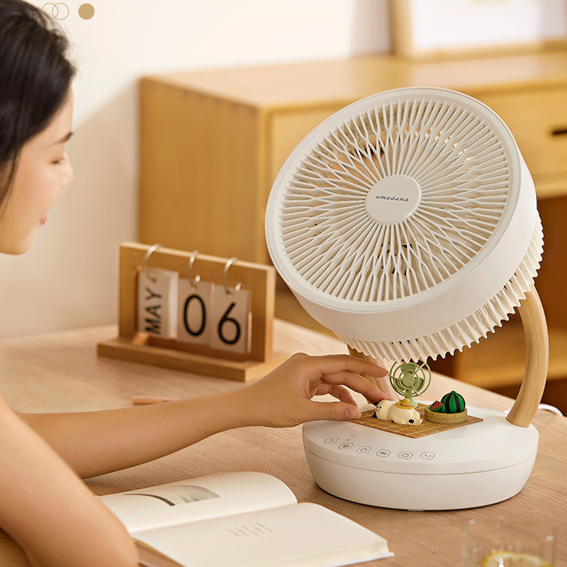 Japan amadana air circulation fan home desktop electric fan small desktop shaking head turbo silent table fan