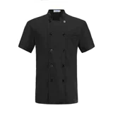 Одежда для шеф-повара большого размера, одежда для шеф-повара весом 300 фунтов, летняя мужская рабочая одежда для кухни больших размеров с короткими рукавами