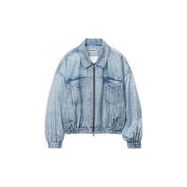 Selected 50% off] alexanderwang Alexander Wang neutral printed denim bomber jacket