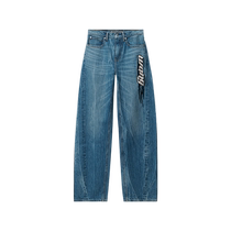 New arrivals for autumn] alexanderwang Ms. Blade embossed logo embellished jeans