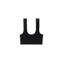 alexanderwang womens cropped tank top with embossed logo