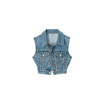 alexanderwang alexanderwang ladies denim tight motorcycle vest vest