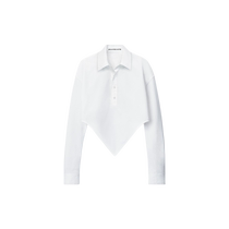 New products for autumn] alexanderwang Ms. Alexander Wang short pointed hem long-sleeved shirt