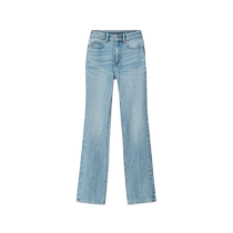 alexanderwang alexanderwang lady fly high waist stacked jeans trousers