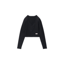 New products in early autumn] alexanderwang Alexander Wang bodywear series rib knitted cardigan