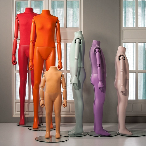 Детский манекен головы, многоцветный стенд, детская одежда