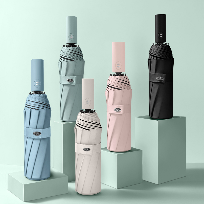 AVRNA fully automatic double-layer umbrella female sunny and rainy dual-use sun umbrella folding double male folding vinyl parasol