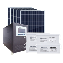 Self-propelled solar generator system large household 220v panel 5000w complete photovoltaic power generation system