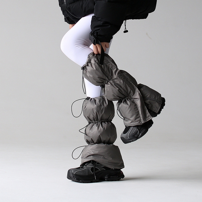 Functional Drawstring down Leg Warmers, Winter Cold Protection, Slimming Calf Protection, Winter Outdoor Sock Covers, ins Foot Covers, Workwear Functional Drawstring down Leg Warmers, Winter Cold Protection, Slimming Calf Protection, Winter Outdoor Sock Covers, ins Foot Covers, Workwear