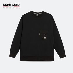 Noselan Autumn and Winter New Men's Round Neck Pullover Casual Sweater Spliced ​​​​Practical Round Neck NHDBN5613S