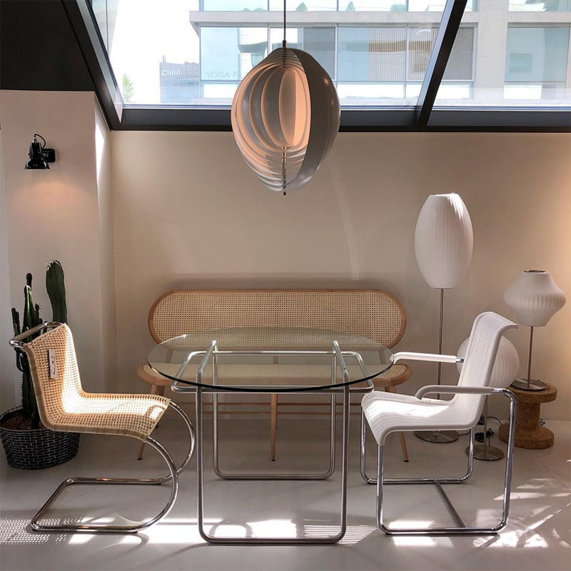 Nordic Medieval Dining Table Open-air Balcony Household Small Household Coffee Table Light Luxury Little Red Book with the same reception round table