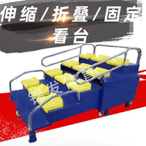 Stadium track and field venue bleacher seats retractable finish referee stand finish timing stand 27 24 18 seats