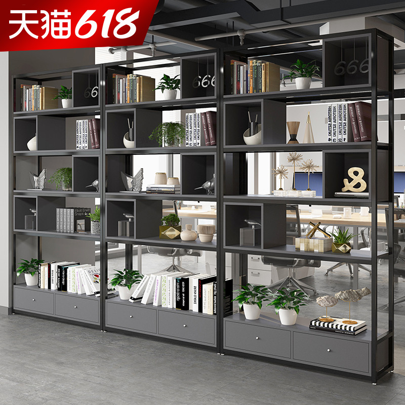 Screen Show Shelves Iron Art Display Shelf Multilayer Shelving Racks Simple Bookshelves Office Partition Screens