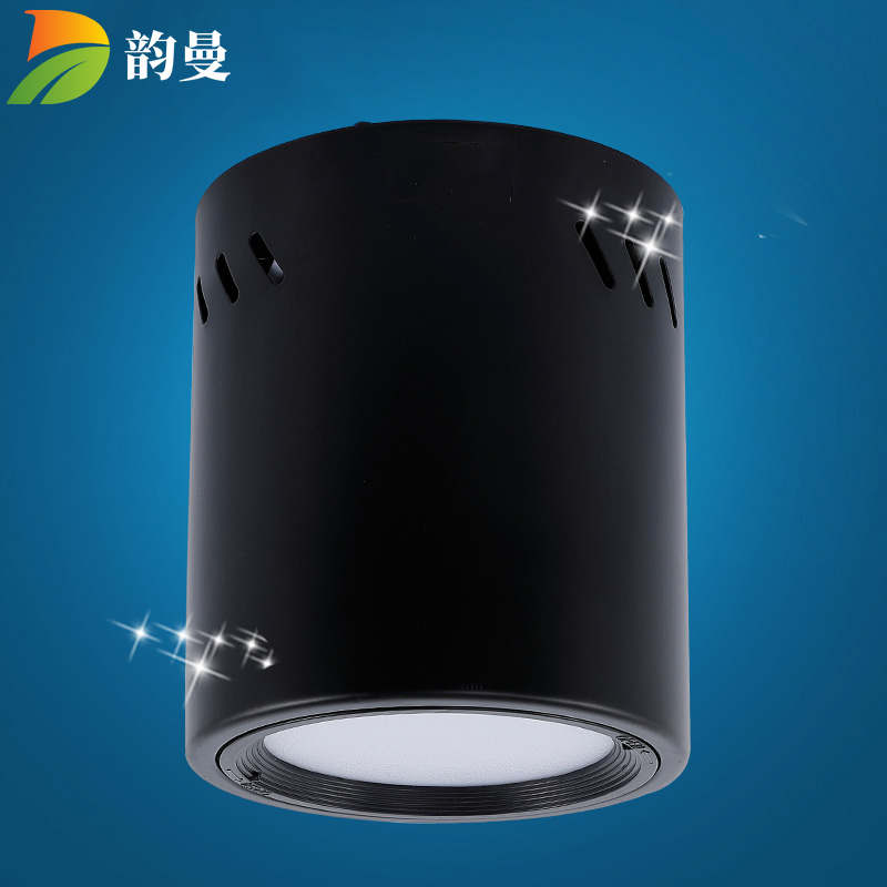 LED bright fitting cylinder lamp free of drilling suction top 4 5 6 8 inch mall Shop Exhibition Hall Gangway Pendant Wire Cylindrical lamp