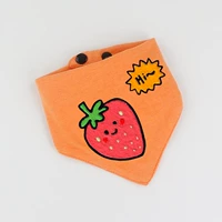 Шарф, оранжевая клубника, домашний питомец